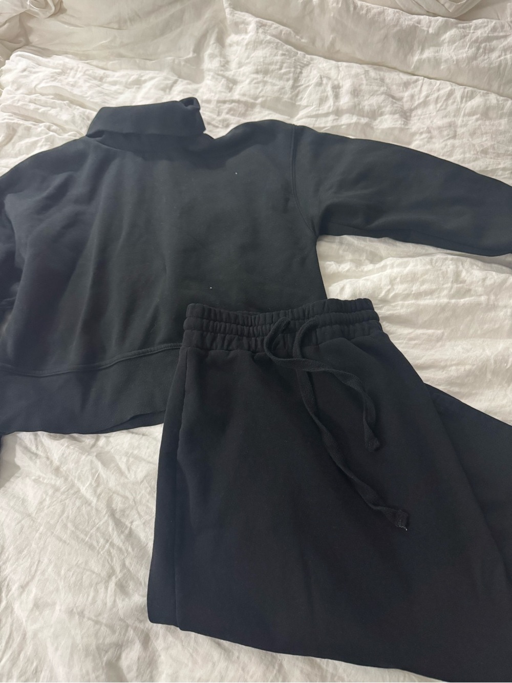 Zara All-Black Hoodie and Skirt set